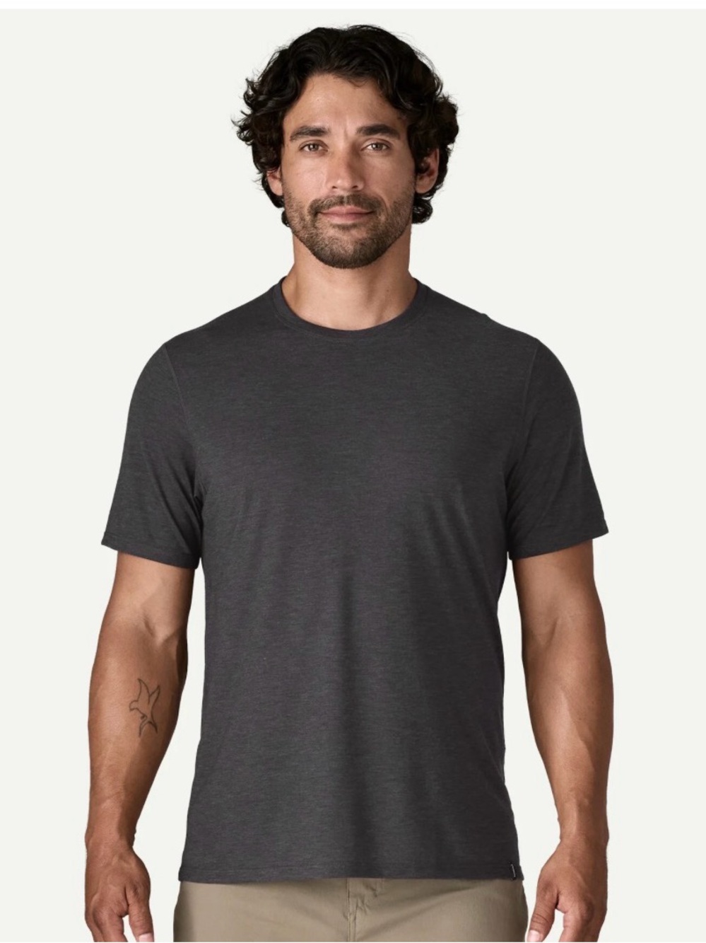 Patagonia Men’s Organic Cotton Crewneck T-Shirt Gray Medium M